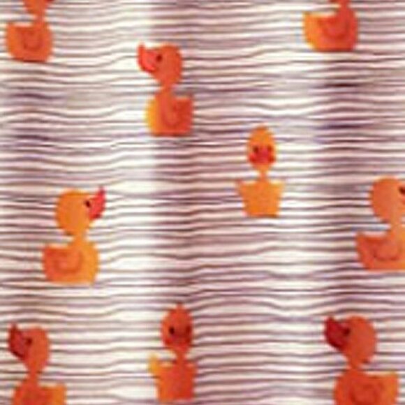 Rubber Duckies Ducky Duck Shower Curtain Fun Kids Bathroom SKL HOME NWT NEW Blue - Picture 1 of 5